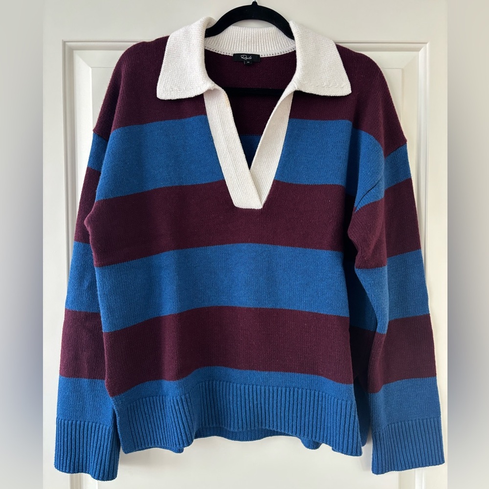Rails Harris Rugby Stripe Sweater in Size M